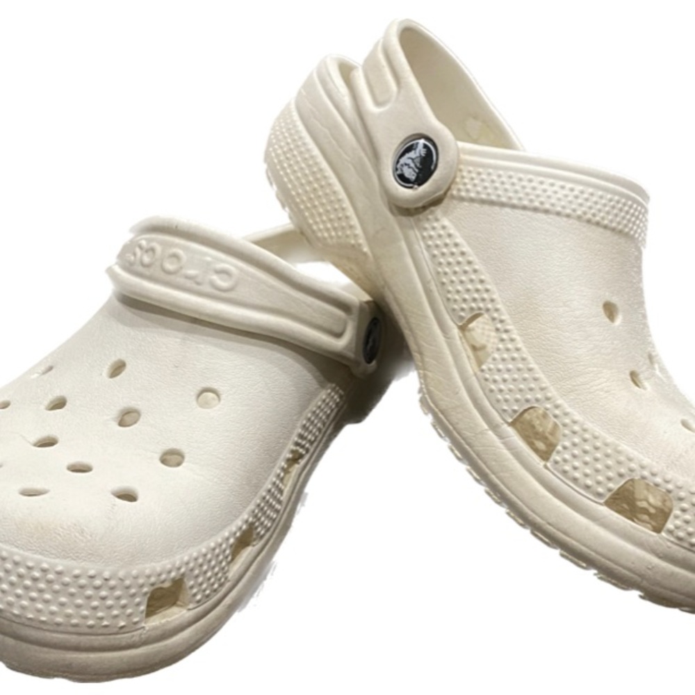 White kids Crocs